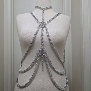 Silver Chain Body Harness